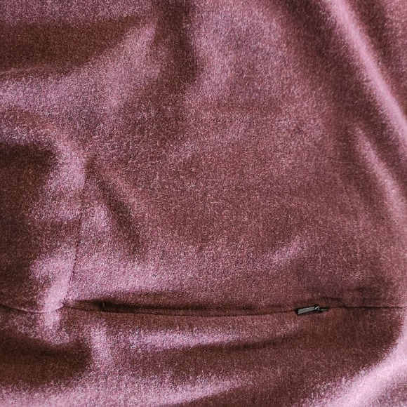 Duluth Trading Co NoGA Classic Dress Large Maroon Long Sleeve Stretchy Pocket - Picture 8 of 10